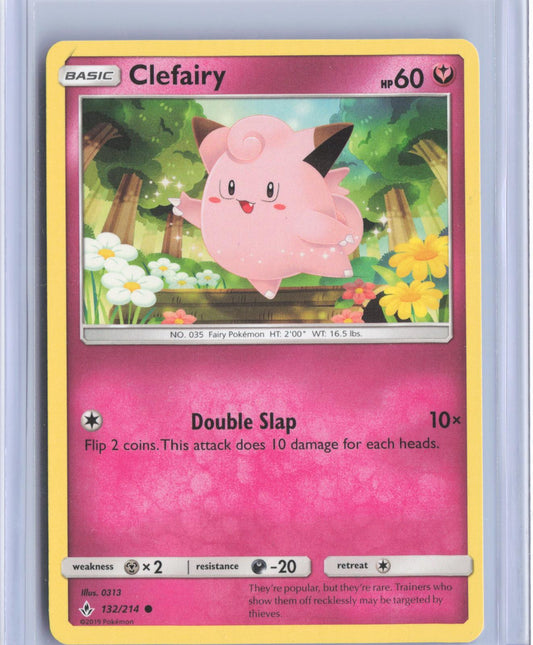 Clefairy 132/214 Common Unbroken Bonds Pokemon TCG Card