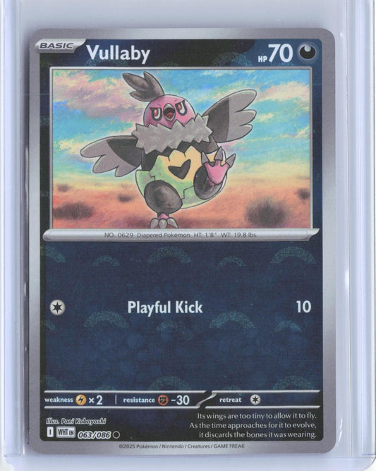 Vullaby (Poke Ball Pattern) 063/086 Holo Common White Flare Pokemon