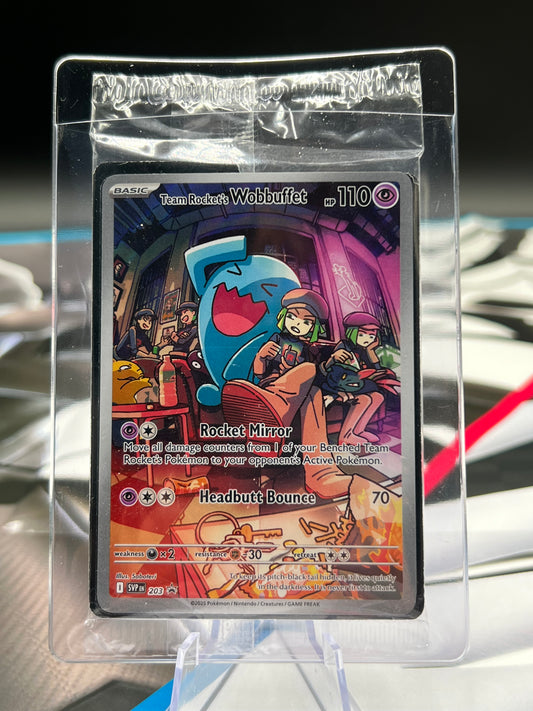 Team Rocket's Wobbuffet SVP 203 Promo Sealed Destined Rivals Pokémon TCG