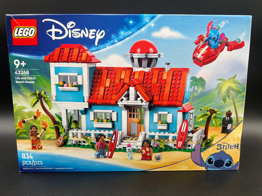 LEGO Disney Lilo and Stitch Beach House Toy - Building Playset for Kids, Girls and Boys, Ages 9+ - Includes 5 Minifigures - Disney Gift Idea for Fans of Lilo & Stitch Movie - 43268