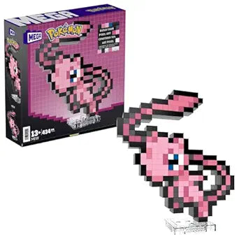 MEGA Pokemon Mew Building Toy Kit 434pc Retro Set