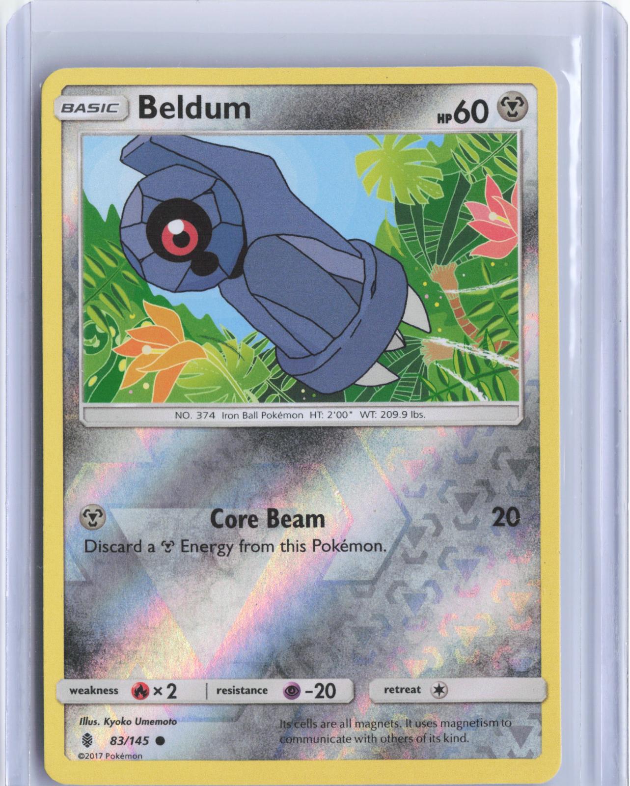 Beldum 83/145 Common Guardians Rising Pokemon Reverse Holo TCG Card