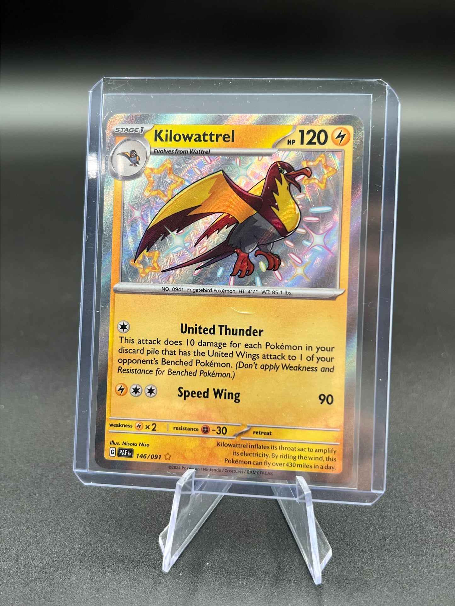 Kilowattrel - 146/091 - SV: Paldean Fates (PAF) Pokémon TCG