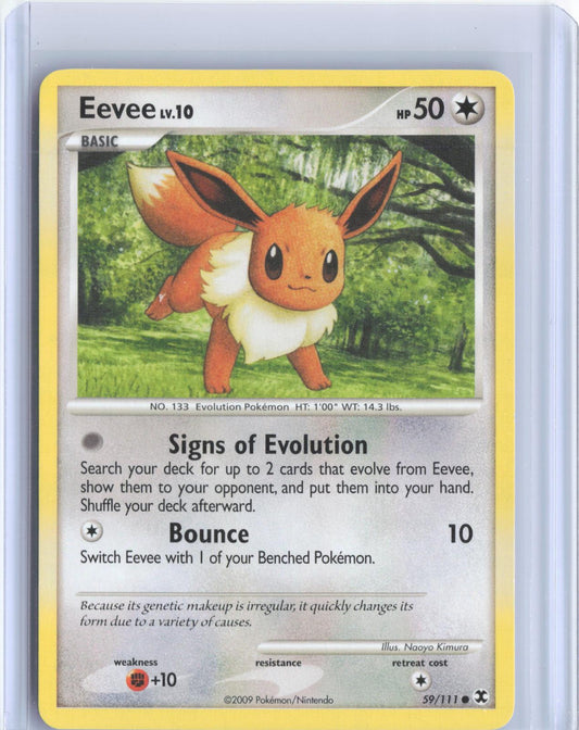 Eevee 59/111 Common Rising Rivals Pokemon