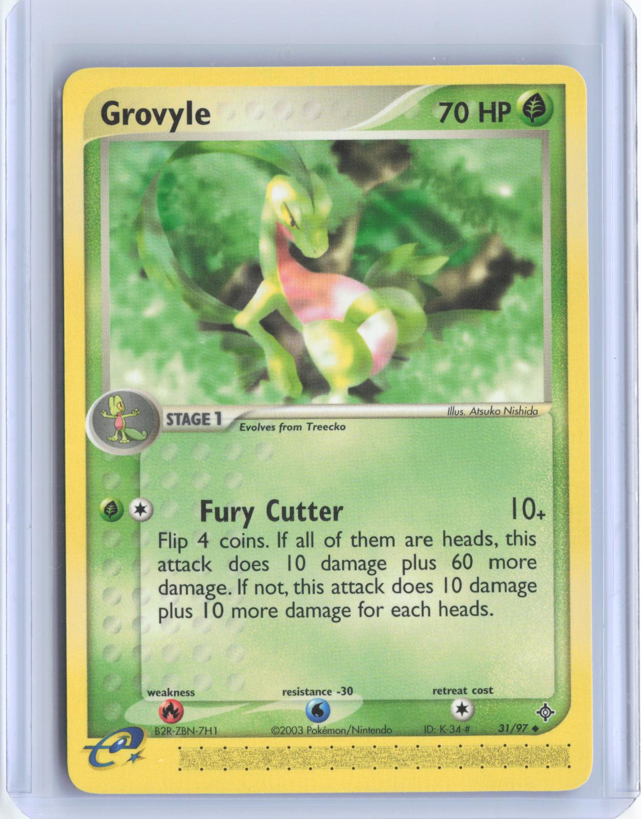 Grovyle 31/97 Uncommon Dragon Pokemon TCG Card
