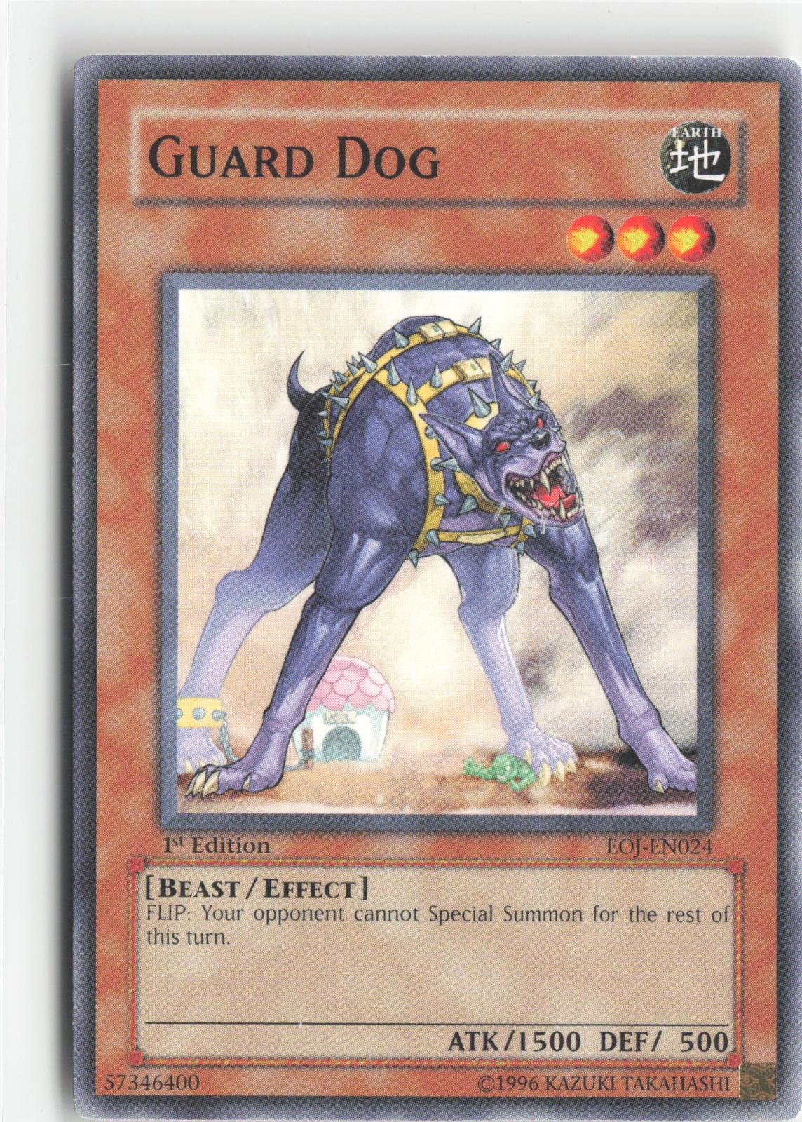 Guard Dog EOJ-EN024 Common / Short Print Enemy of Justice Yu-Gi-Oh 1st Edition