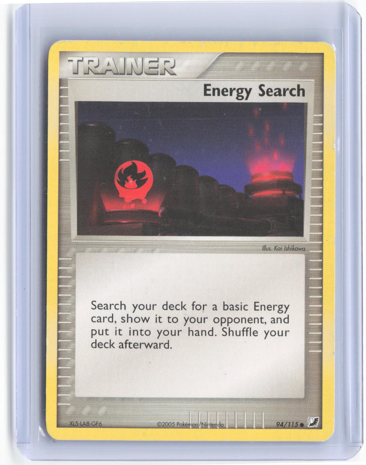 Energy Search 9/12 EX Trainer Kit 2 Minun Pokemon TCG Card