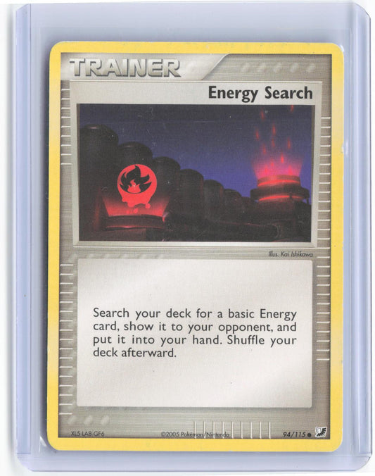 Energy Search 9/12 EX Trainer Kit 2 Minun Pokemon TCG Card