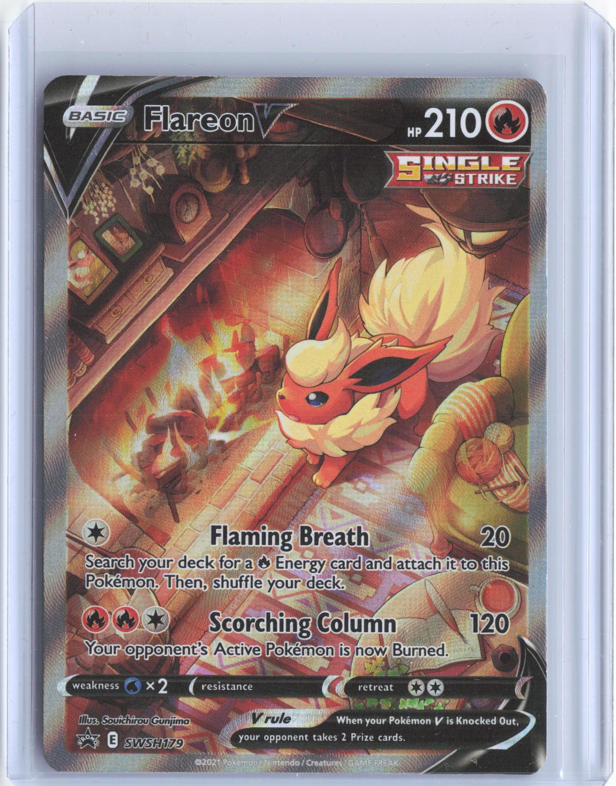 Flareon V SWSH179 Holo Promo Sword & Shield Promo Pokemon TCG Card