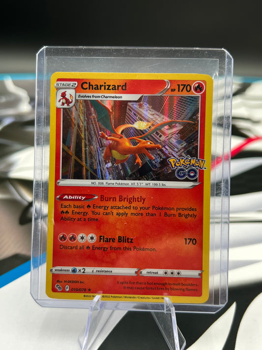 Charizard 010/078 Holo Rare - Pokémon GO (PGO) Pokémon TCG