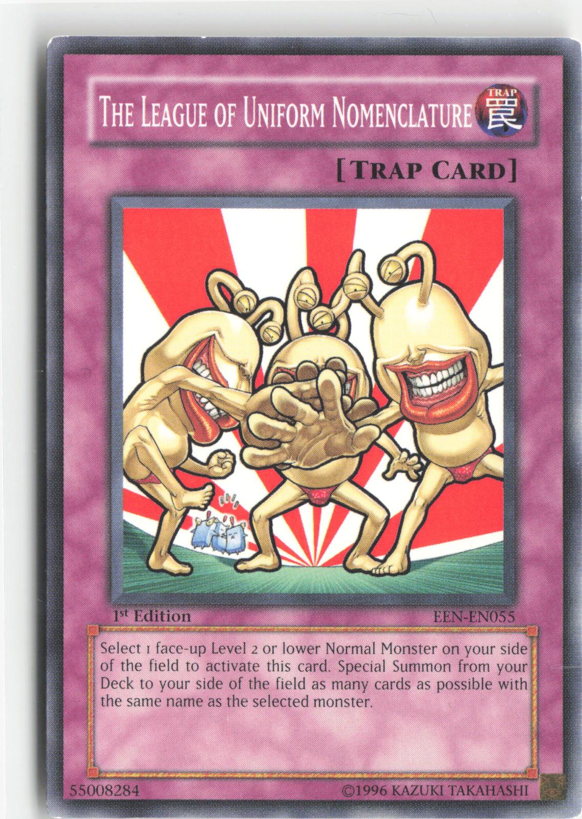 The League of Uniform Nomenclature EEN-EN055 Elemental Energy Yu-Gi-Oh 1st Edition