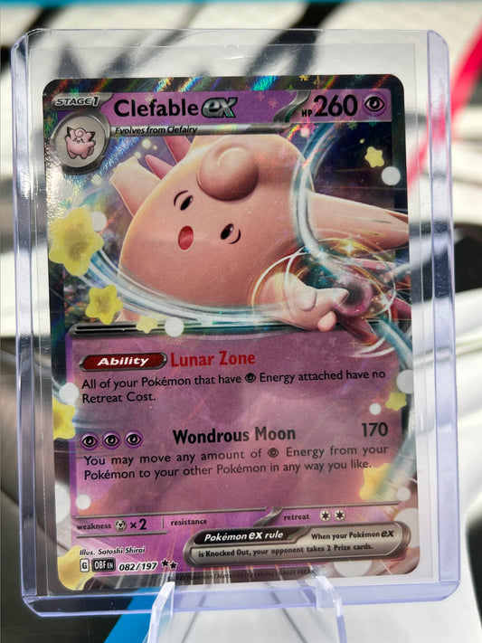 Clefable ex 082/197 / Double Rare - SV03: Obsidian Flames (OBF) Pokémon TCG