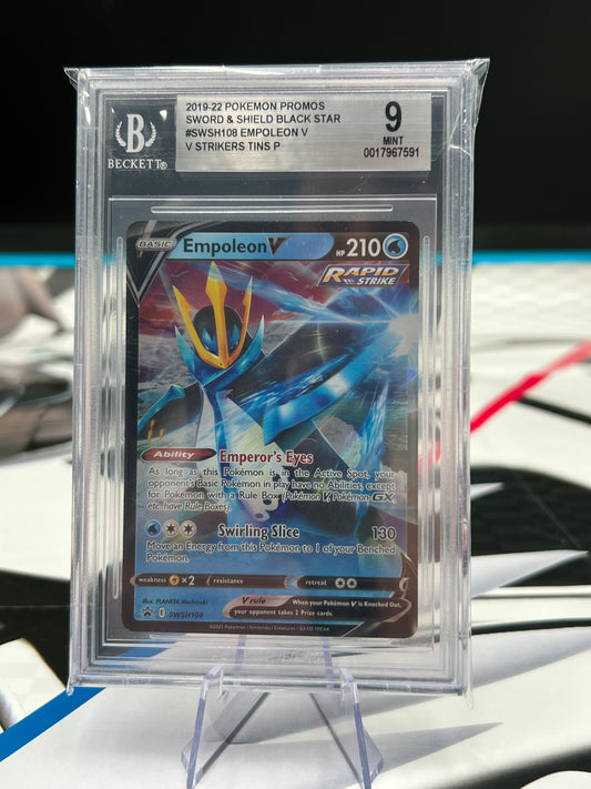 BGS 9 Empoleon V - SWSH108 - SWSH: Sword & Shield Promo Cards (SWSD) Pokémon TCG Beckett