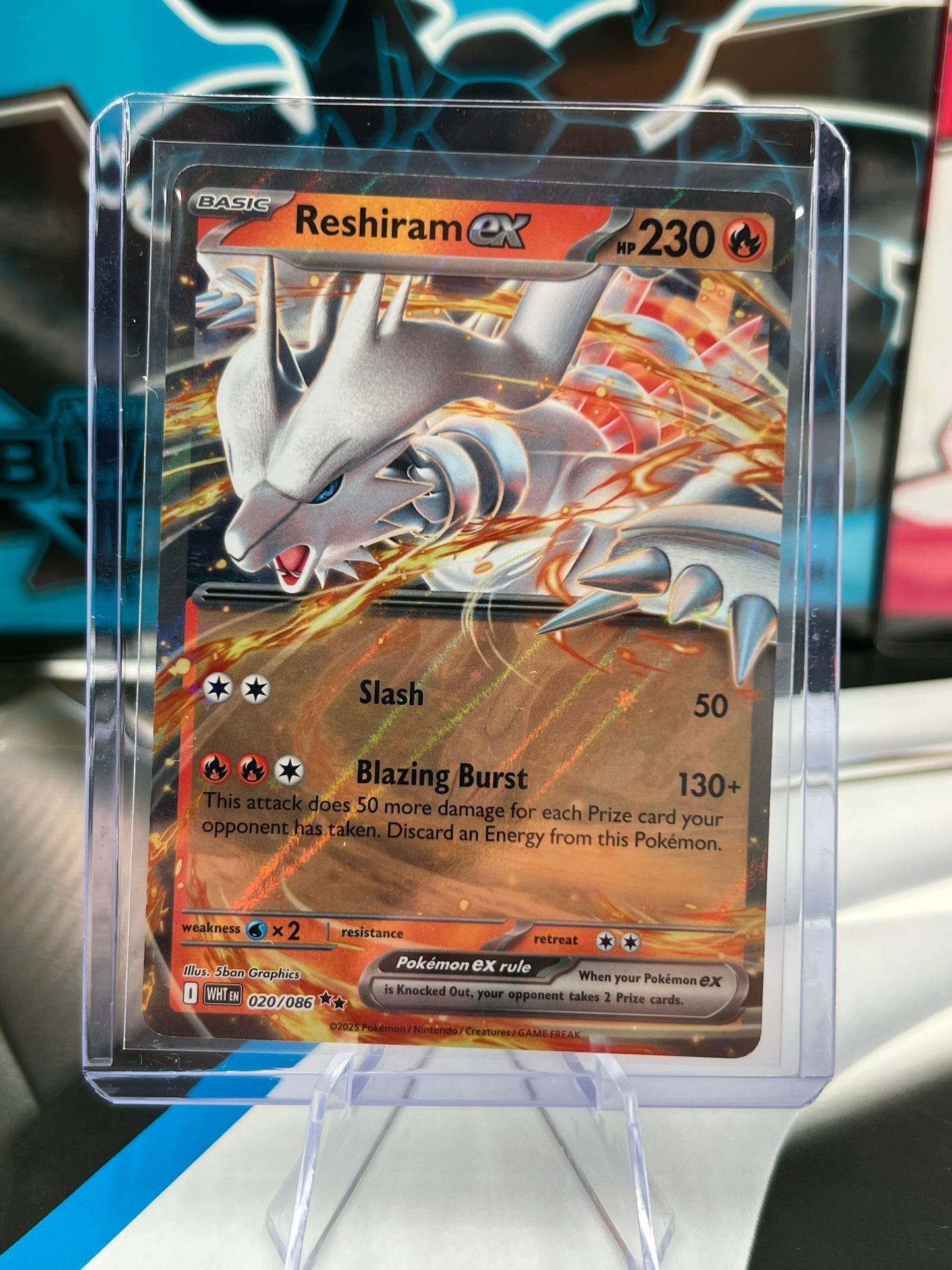 Reshiram ex 020/086 - SV: White Flare (WHT) Pokémon TCG
