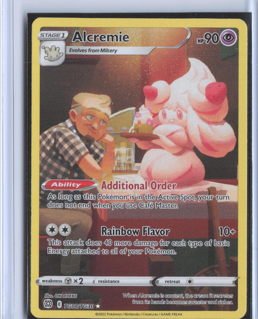 Alcremie TG08/TG30 Holo Brilliant Stars Trainer Gallery Pokemon