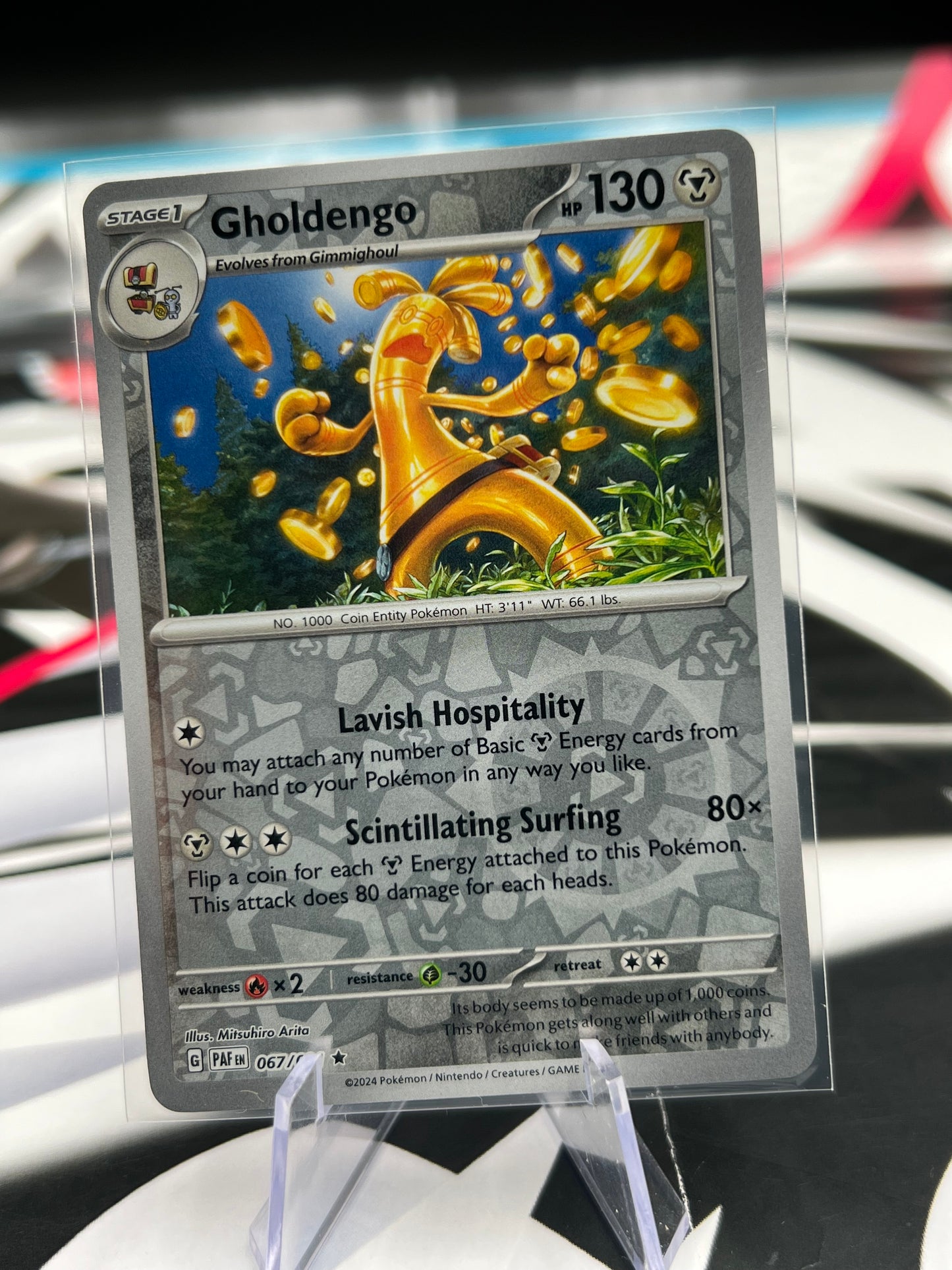 Gholdengo Reverse Holo 067/091 - SV: Paldean Fates (PAF) Pokémon Card TCG