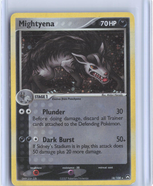 Mightyena (Cosmos Holo) 18/108 Holo Rare Deck Exclusives Pokemon