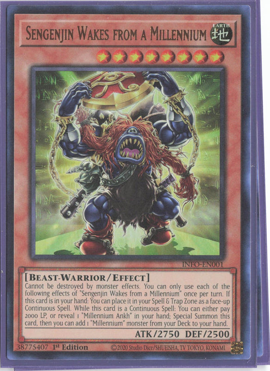 Sengenjin Wakes from a Millennium INFO-EN001 The Infinite Forbidden Yu-Gi-Oh 1st Edition