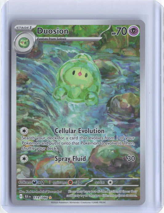 Duosion 119/086 Holo Illustration Rare Black Bolt Pokemon TCG Card
