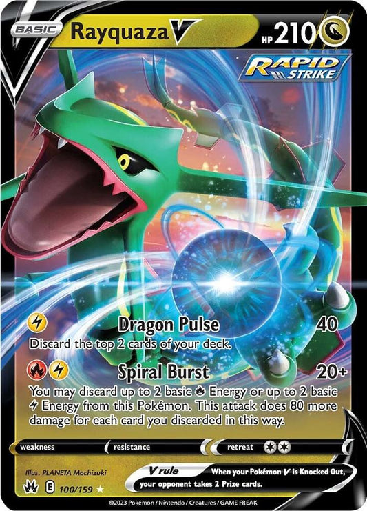 Rayquaza V 100/159 / Ultra Rare - Crown Zenith (CRZ) POKÉMON TCG