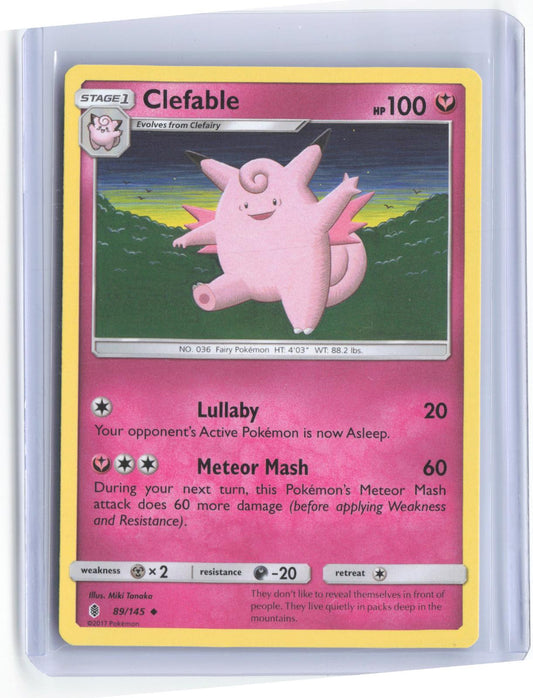 Clefable 89/145 Uncommon Guardians Rising Pokemon TCG Card