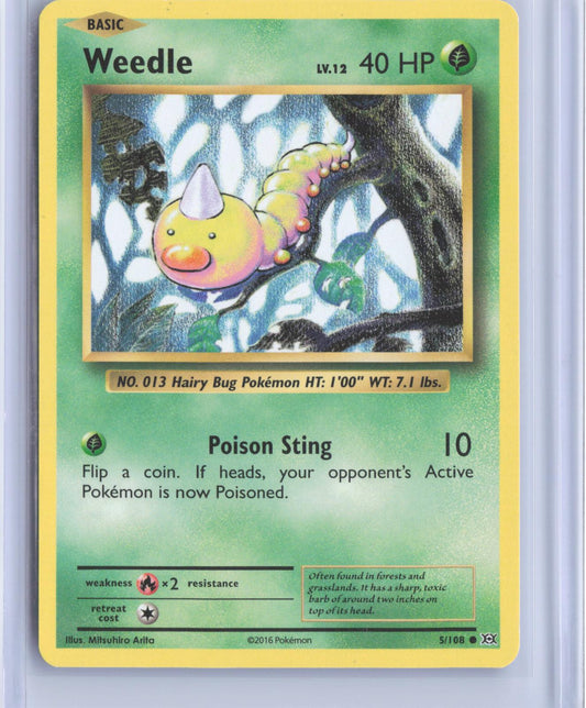 Weedle 5/108 Common Evolutions Pokemon TCG Card