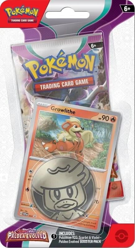 Paldea Evolved Single Pack Blister [Growlithe] - SV02: Paldea Evolved (PAL) Pokémon TCG