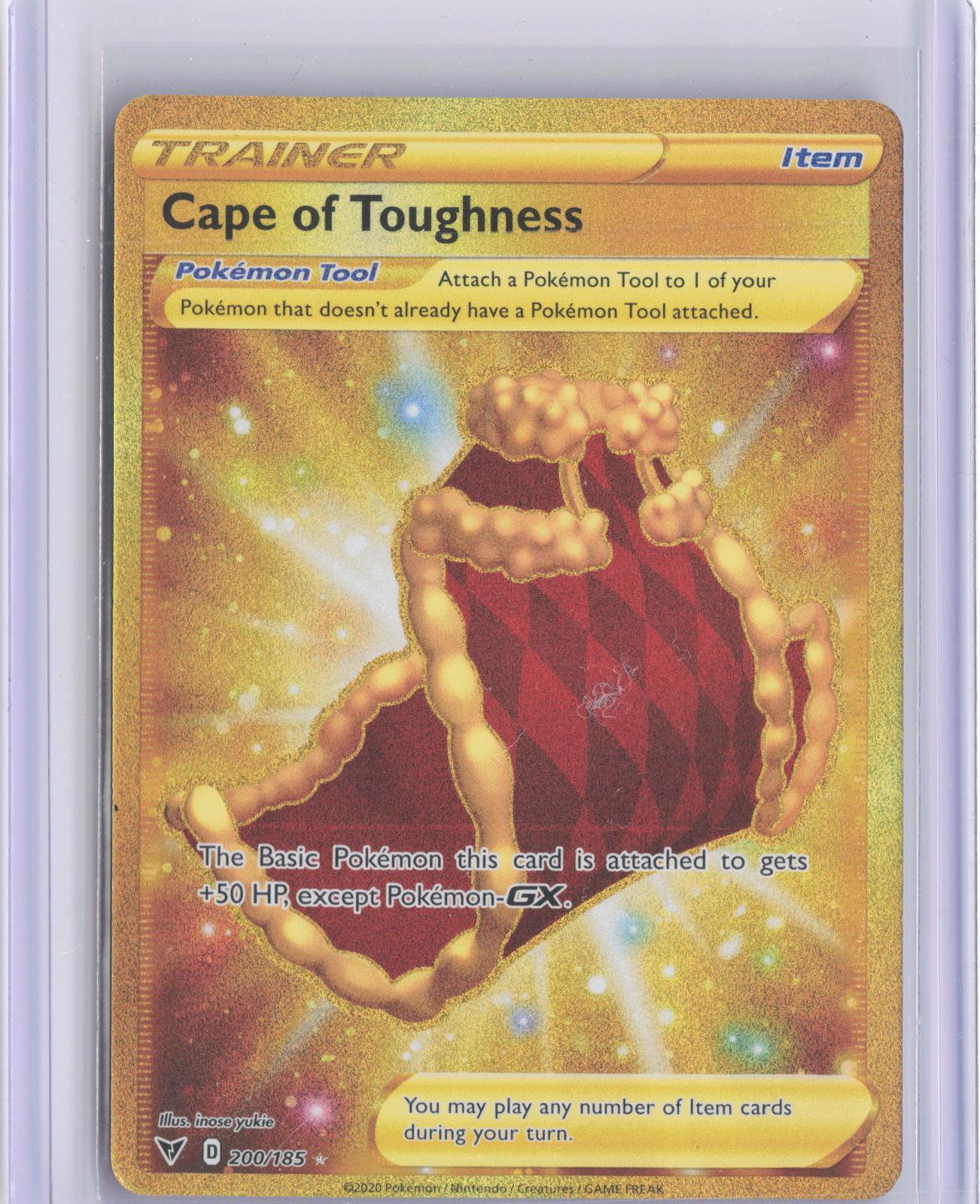 Cape of Toughness 200/185 Secret Rare Vivid Voltage Pokemon Holo