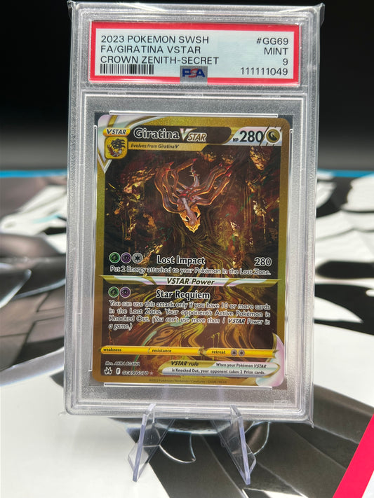 PSA 9 Giratina VSTAR (Secret) GG69/GG70 - Crown Zenith: Galarian Gallery (CRZ:GG) GRADED POKÉMON TCG CARD