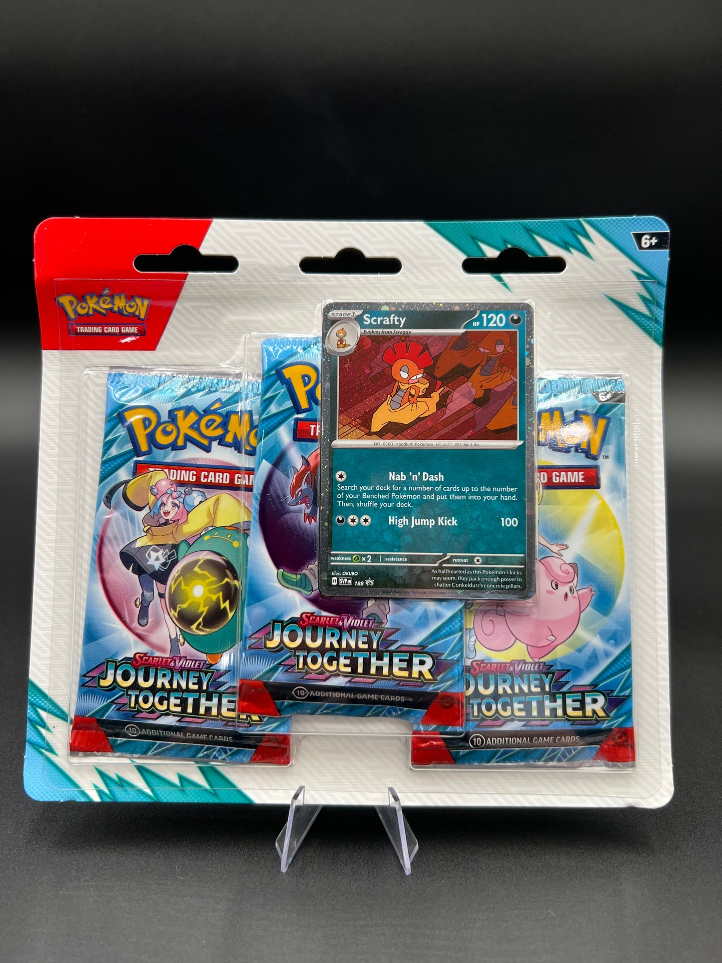 Journey Together 3 Pack Blister [Scrafty] - SV09: Journey Together Pokémon