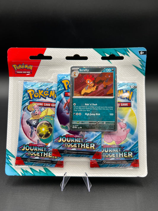 Journey Together 3 Pack Blister [Scrafty] - SV09: Journey Together Pokémon