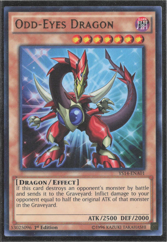 Odd-Eyes Dragon YS14-ENA01 Super Starter: Space-Time Showdown Power-Up Pack Yu-Gi-Oh 1st Edition