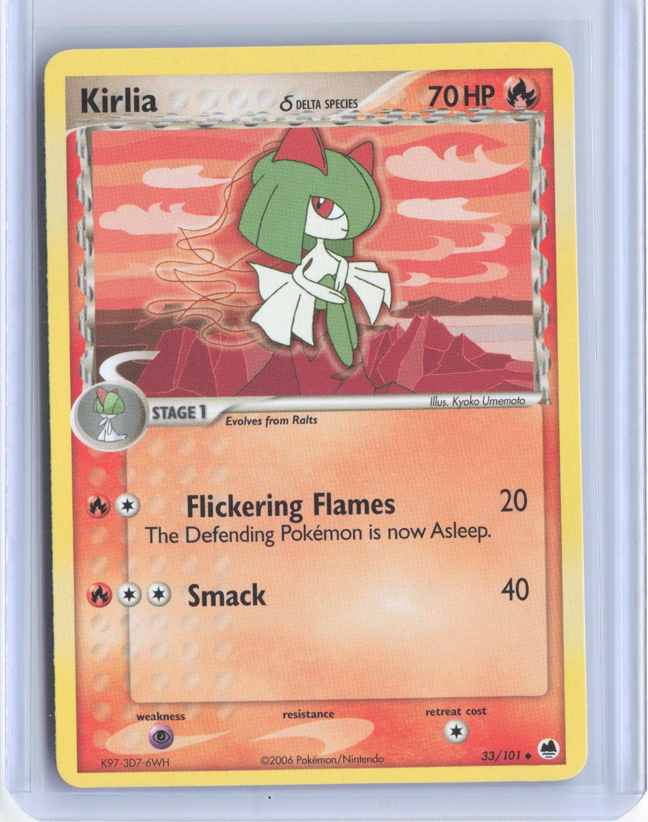 Kirlia 33/101 Uncommon Dragon Frontiers Pokemon TCG Card