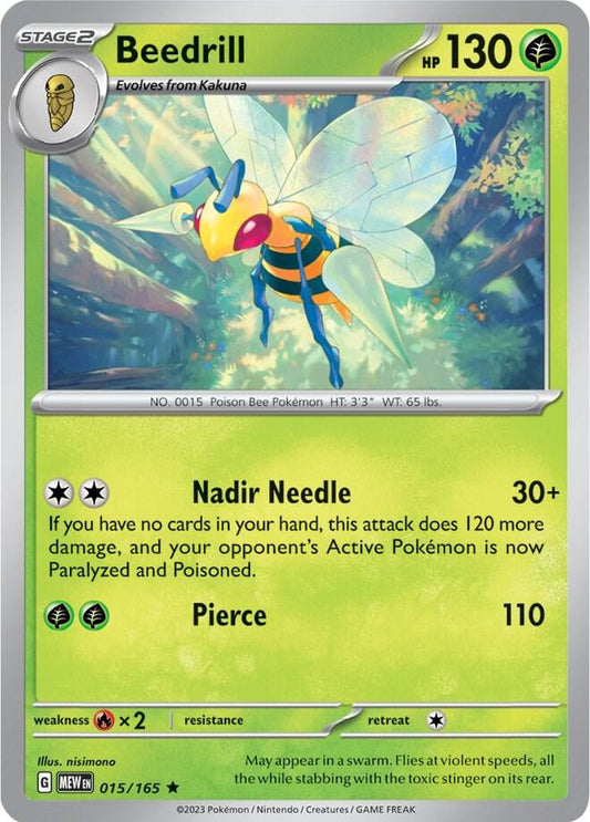 Beedrill Holo Rare 015/165 - SV: Scarlet & Violet 151 (MEW) Pokémon Card TCG