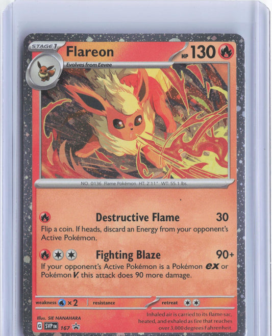Flareon (Cosmos Holo) 167 Holo Scarlet & Violet Promo Pokemon Holo TCG Card