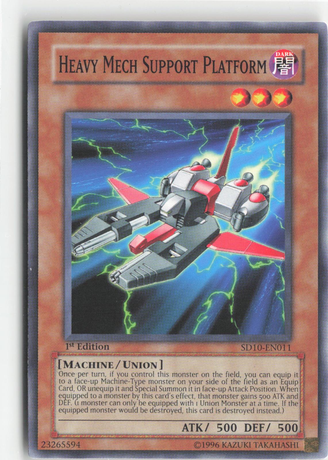 Heavy Mech Support Platform SD10-EN011 Structure Deck: Machine Re-Volt Yu-Gi-Oh 1st Edition