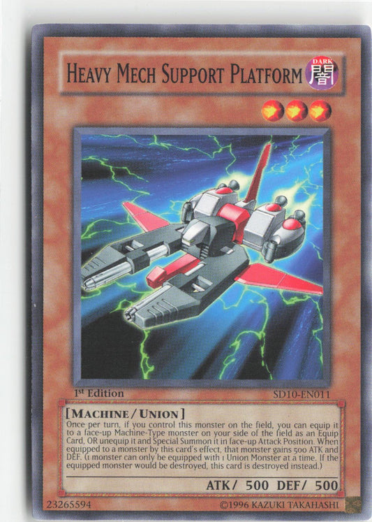 Heavy Mech Support Platform SD10-EN011 Structure Deck: Machine Re-Volt Yu-Gi-Oh 1st Edition