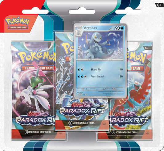 Paradox Rift 3 Pack Blister [Arctibax] - SV04: Paradox Rift (PAR) Pokémon TCG