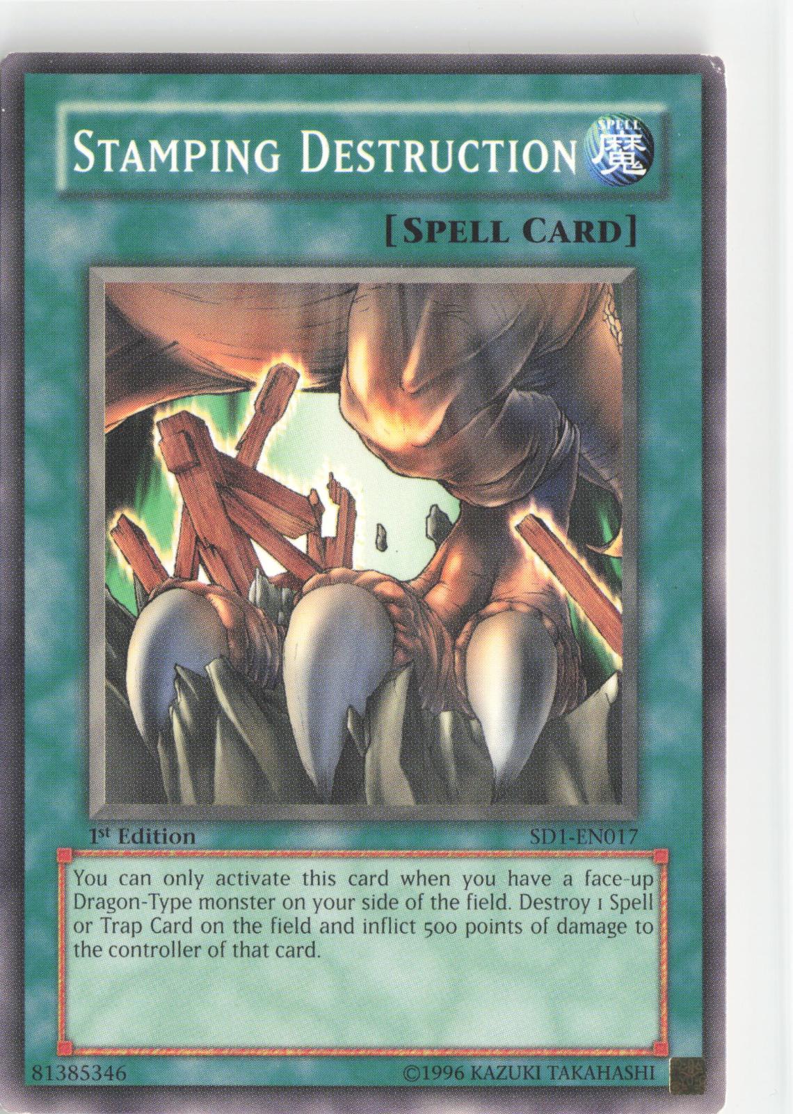 Stamping Destruction LOD-046 Legacy of Darkness Yu-Gi-Oh 1st Edition