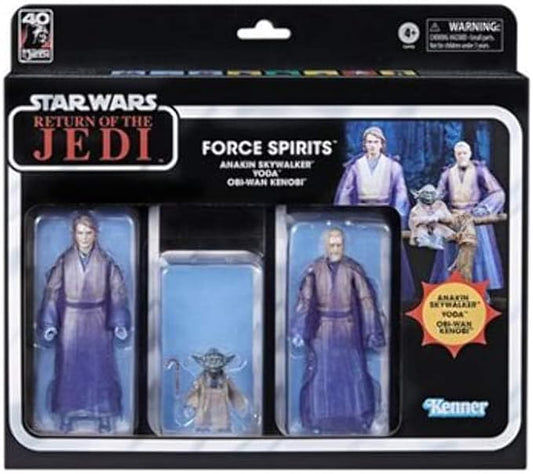 Force Spirits Action Figure Set Star Wars: Return of the Jedi 40th Anniversary Anakin Skywalker, Yoda, Obi-Wan Kenobi