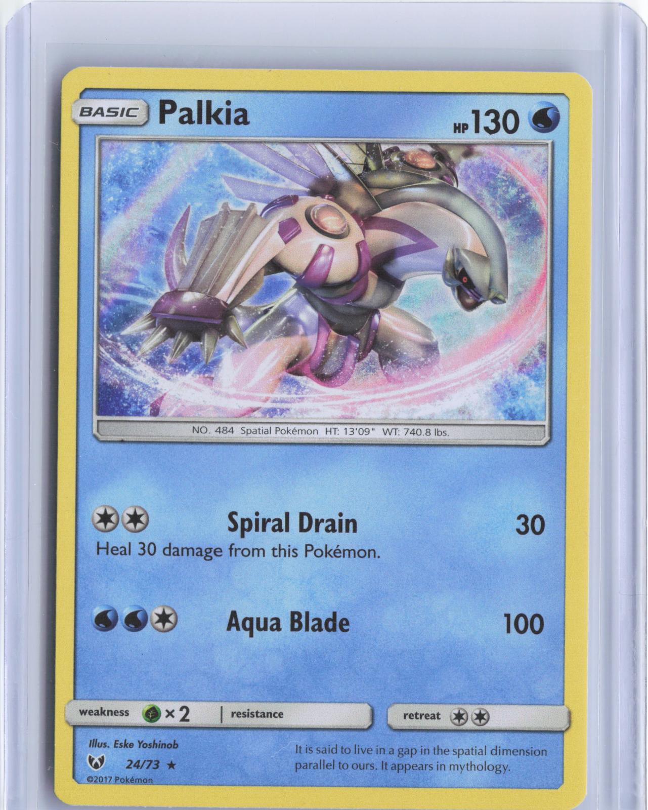 Palkia 24/73 Holo Rare Shining Legends Pokemon Holo TCG Card