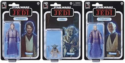 Force Spirits Action Figure Set Star Wars: Return of the Jedi 40th Anniversary Anakin Skywalker, Yoda, Obi-Wan Kenobi