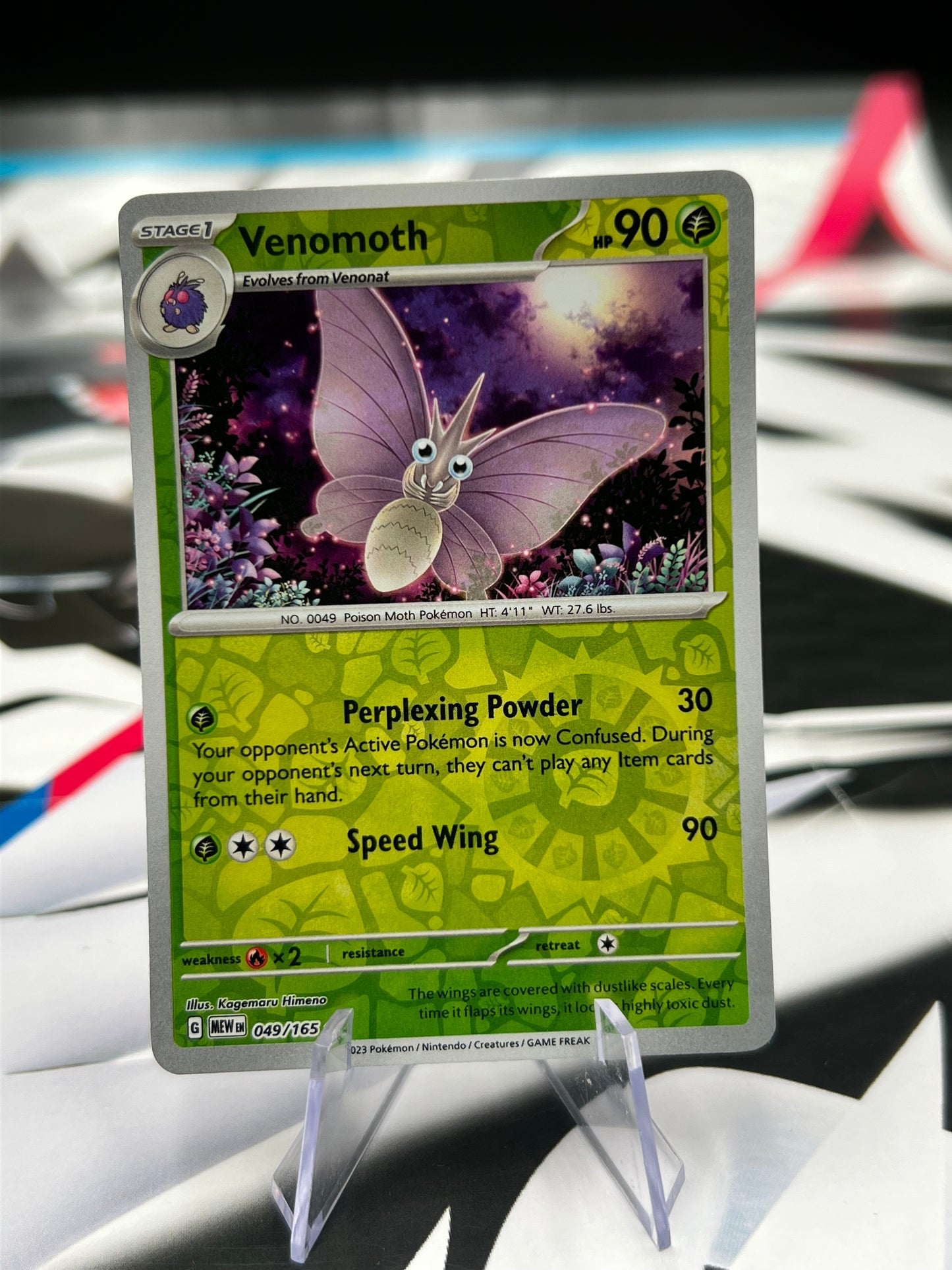 Venomoth Reverse Holo 049/165 - SV: Scarlet & Violet 151 (MEW) Pokémon Card TCG
