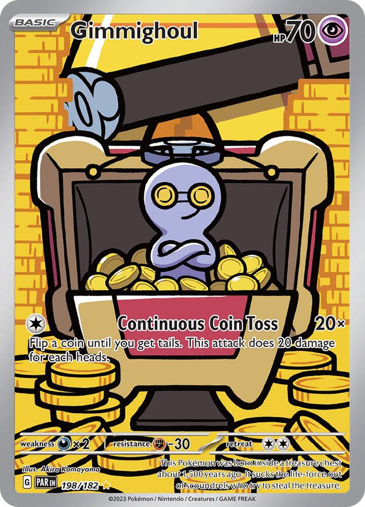 Gimmighoul - Holo Illustration Rare SV04: Paradox Rift 198/182