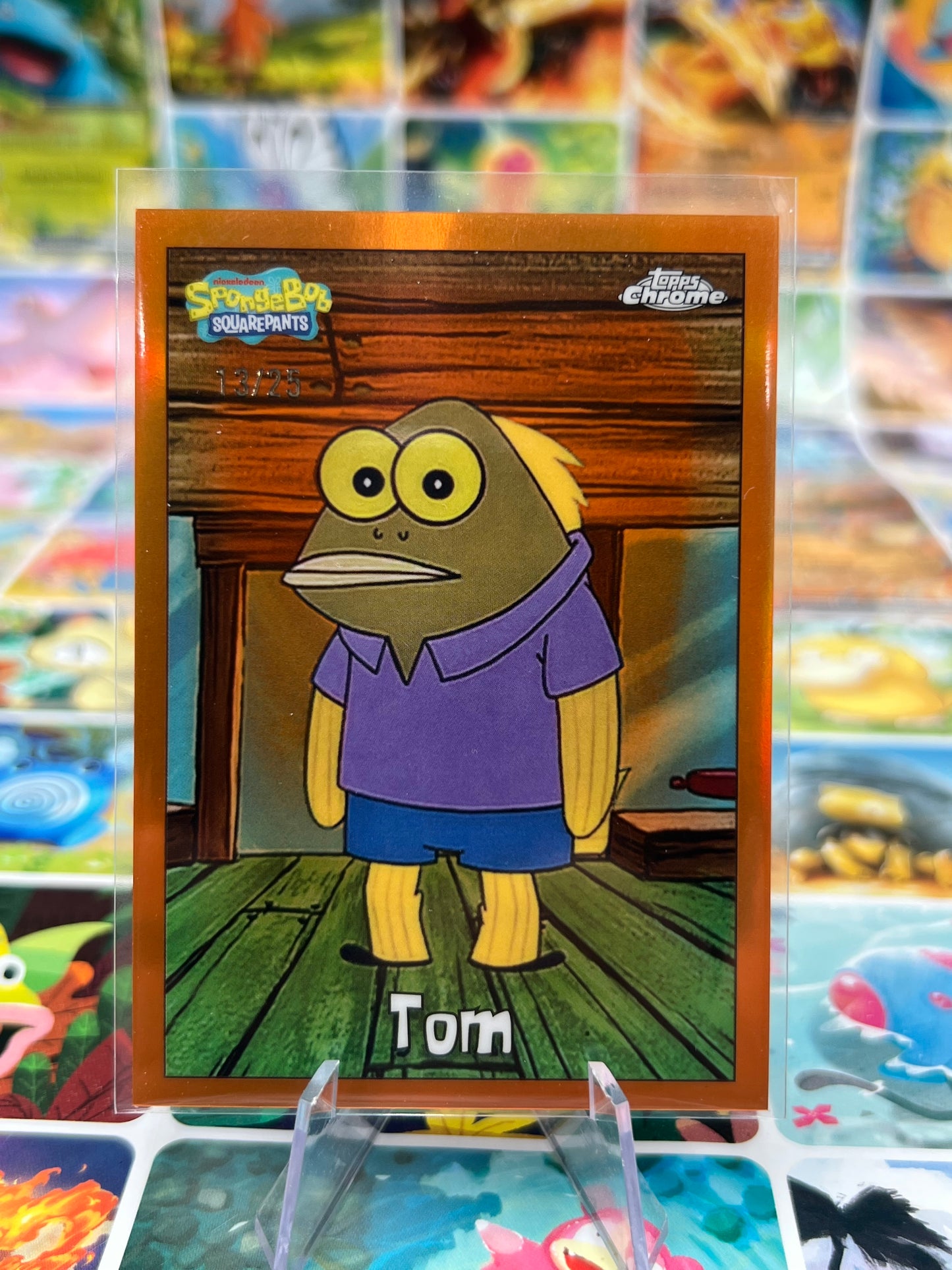 Tom 13/25 116 Spongebob Squarepants 25th Anniversary Topps Chrome TCG Card 2025