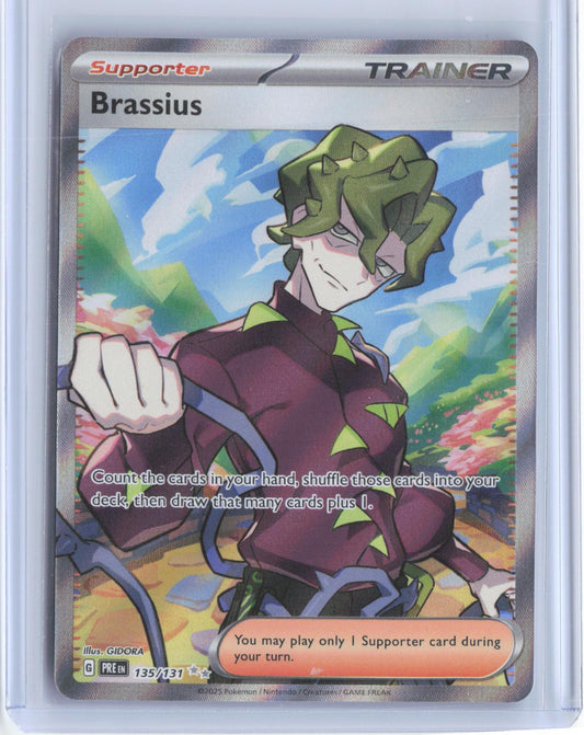 Brassius 135/131 Ultra Rare Prismatic Evolutions Pokemon Holo