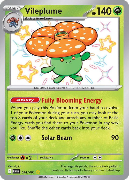 Vileplume - 094/091 - SV: Paldean Fates (PAF) Pokémon Card TCG
