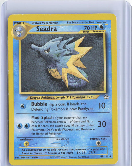 Seadra 48/111 Uncommon Neo Genesis Pokemon Unlimited TCG Card