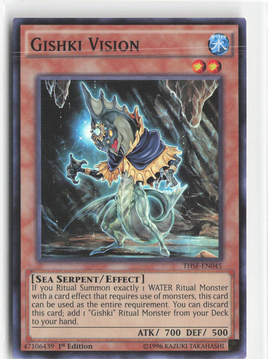 Gishki Vision THSF-EN045 Super Rare The Secret Forces Yu-Gi-Oh 1st Edition