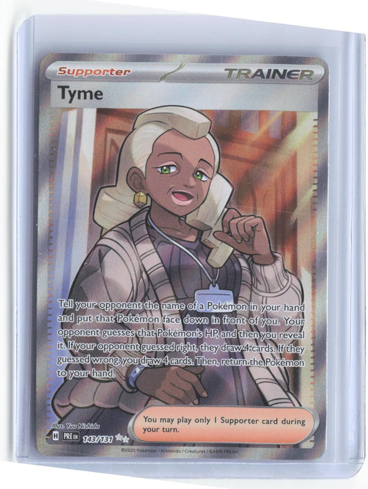 Tyme 143/131 Holo Ultra Rare Prismatic Evolutions Pokemon